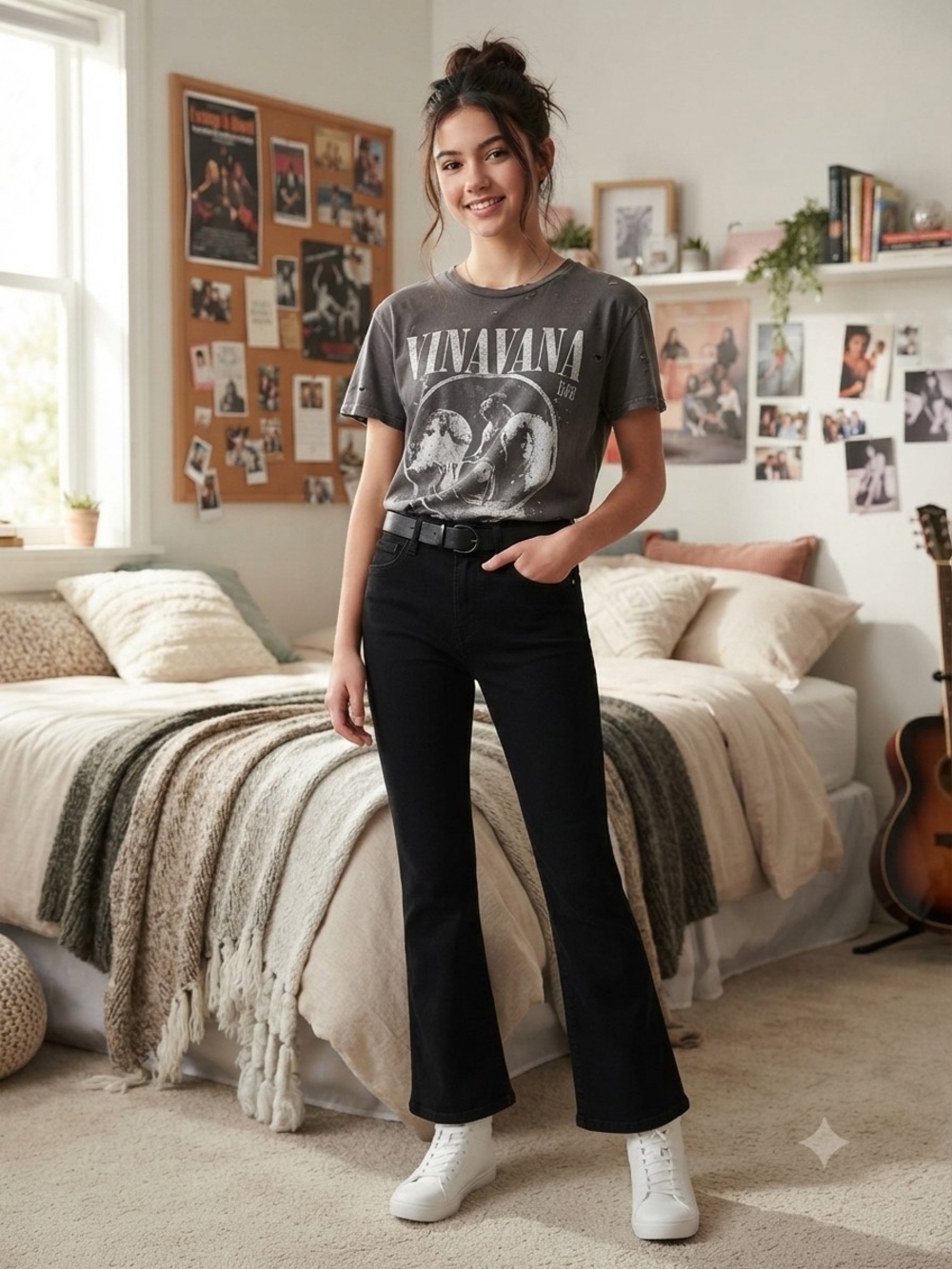 Old Navy Black High-Rise Flare Jeans